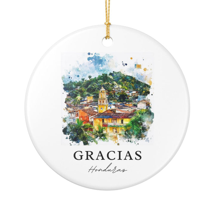 Gracias Honduras Ornament: Unique Gracias Honduras Souvenir, Gracias Honduras Xmas Decor, and Authentic Gracias Honduras Gift