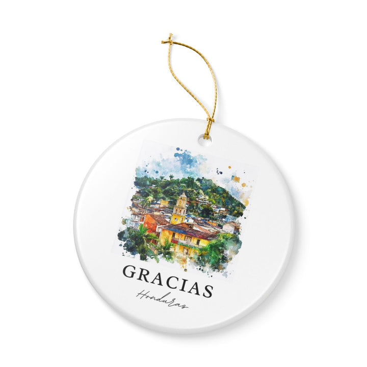 Gracias Honduras Ornament: Unique Gracias Honduras Souvenir, Gracias Honduras Xmas Decor, and Authentic Gracias Honduras Gift