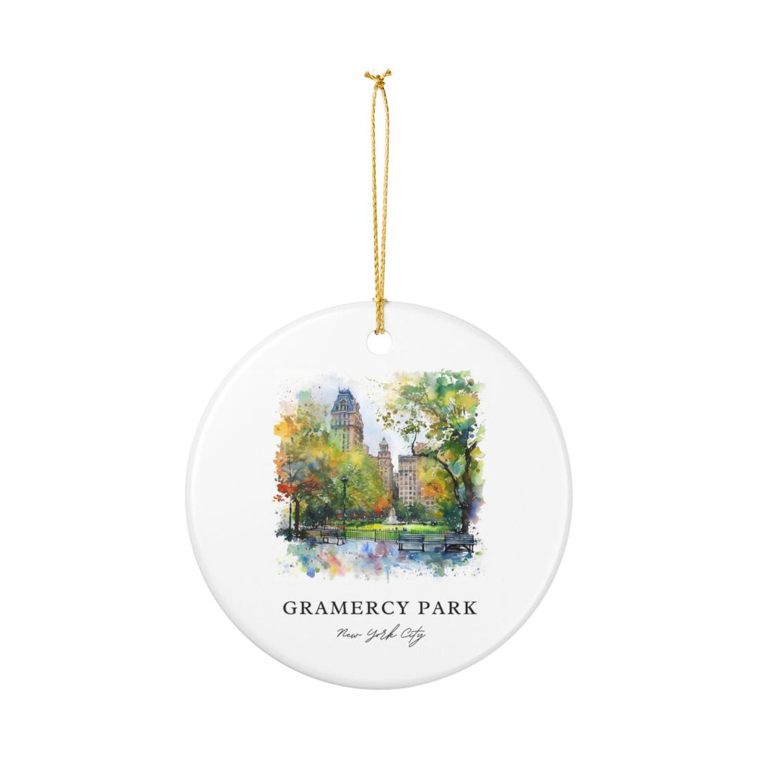 Gramercy Park New York City Ornament: Unique Gramercy Park New York City Souvenir, Gramercy Park New York City Xmas Decor, and Authentic Gramercy Park New York City Gift