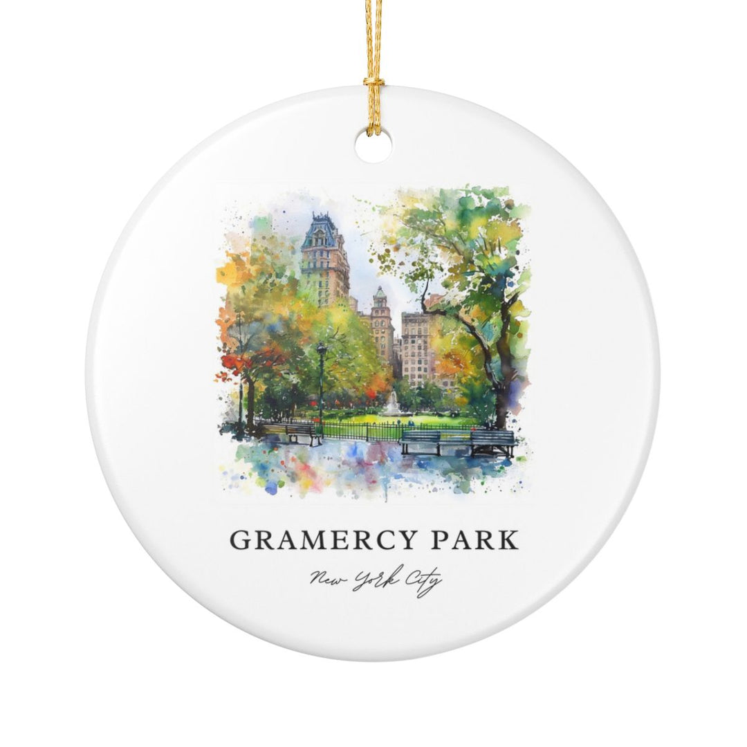 Gramercy Park New York City Ornament: Unique Gramercy Park New York City Souvenir, Gramercy Park New York City Xmas Decor, and Authentic Gramercy Park New York City Gift