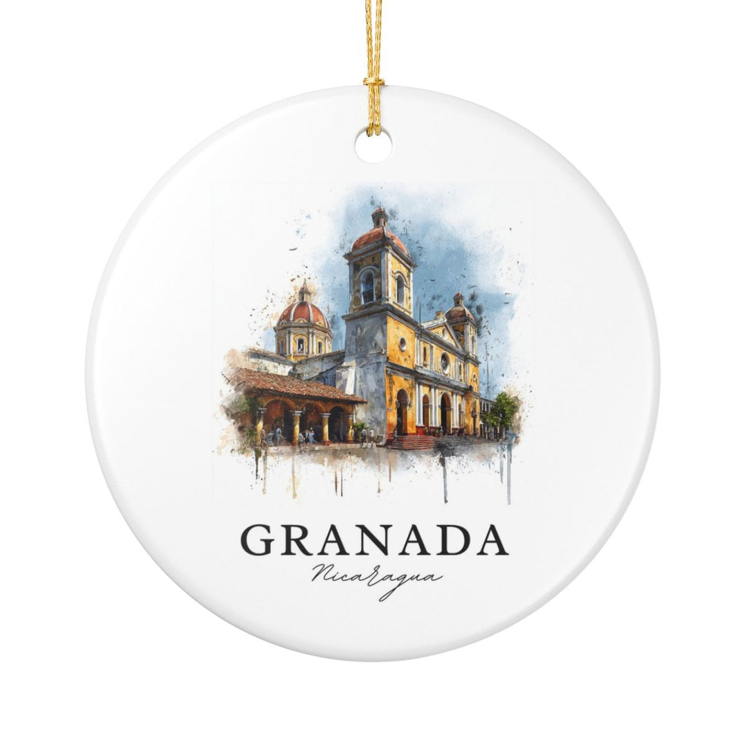 Granada Nicaragua Ornament: Unique Granada Nicaragua Souvenir, Granada Nicaragua Xmas Decor, and Authentic Granada Nicaragua Gift