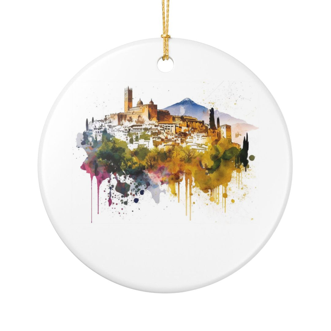 Granada Spain Ornament: Unique Granada Spain Souvenir, Granada Spain Xmas Decor, and Authentic Granada Spain Gift
