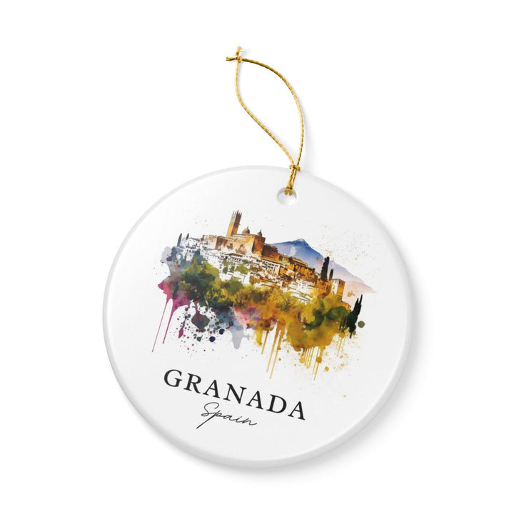 Granada Spain Ornament: Unique Granada Spain Souvenir, Granada Spain Xmas Decor, and Authentic Granada Spain Gift