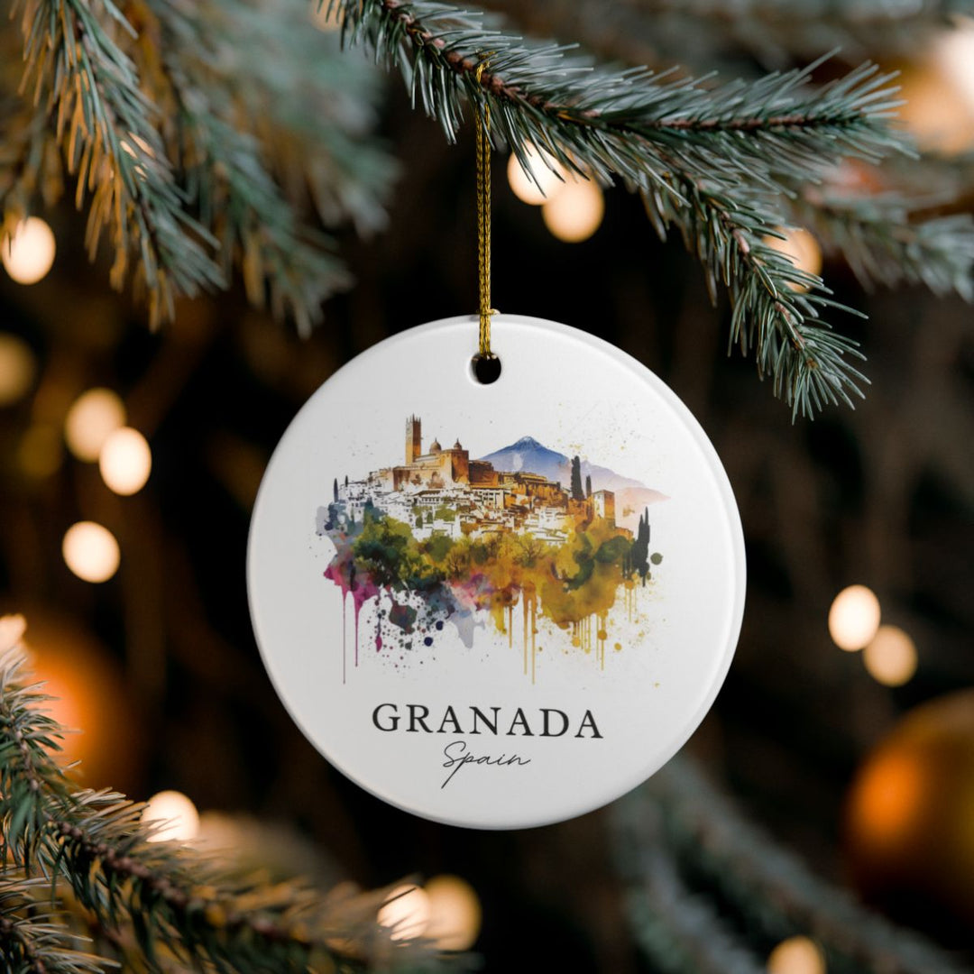 Granada Spain Ornament: Unique Granada Spain Souvenir, Granada Spain Xmas Decor, and Authentic Granada Spain Gift