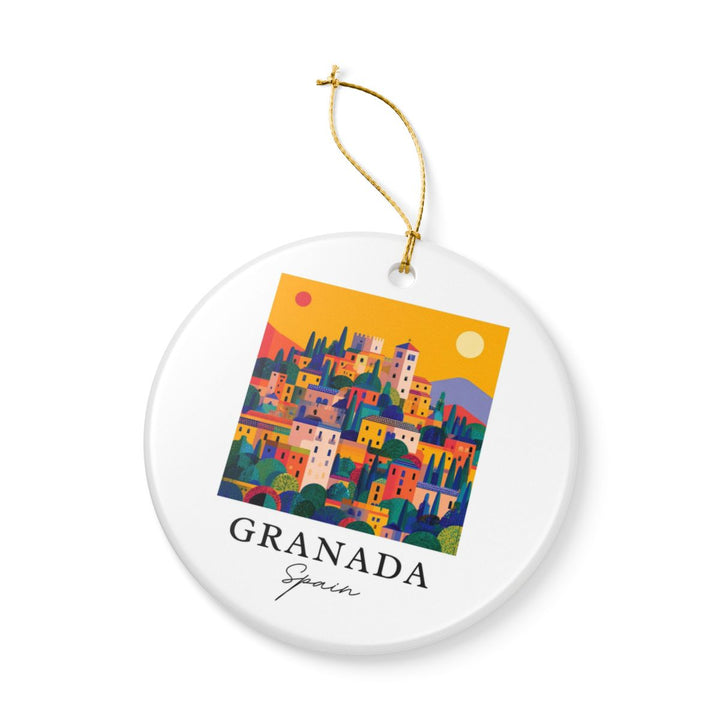 Granada Spain Ornament: Unique Granada Spain Souvenir, Granada Spain Xmas Decor, and Authentic Granada Spain Gift