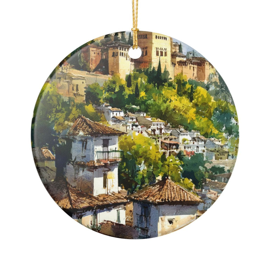 Granada Spain Ornament: Unique Granada Spain Souvenir, Granada Spain Xmas Decor, and Authentic Granada Spain Gift