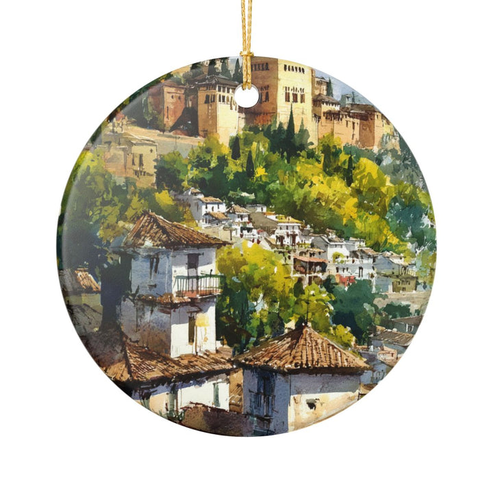 Granada Spain Ornament: Unique Granada Spain Souvenir, Granada Spain Xmas Decor, and Authentic Granada Spain Gift