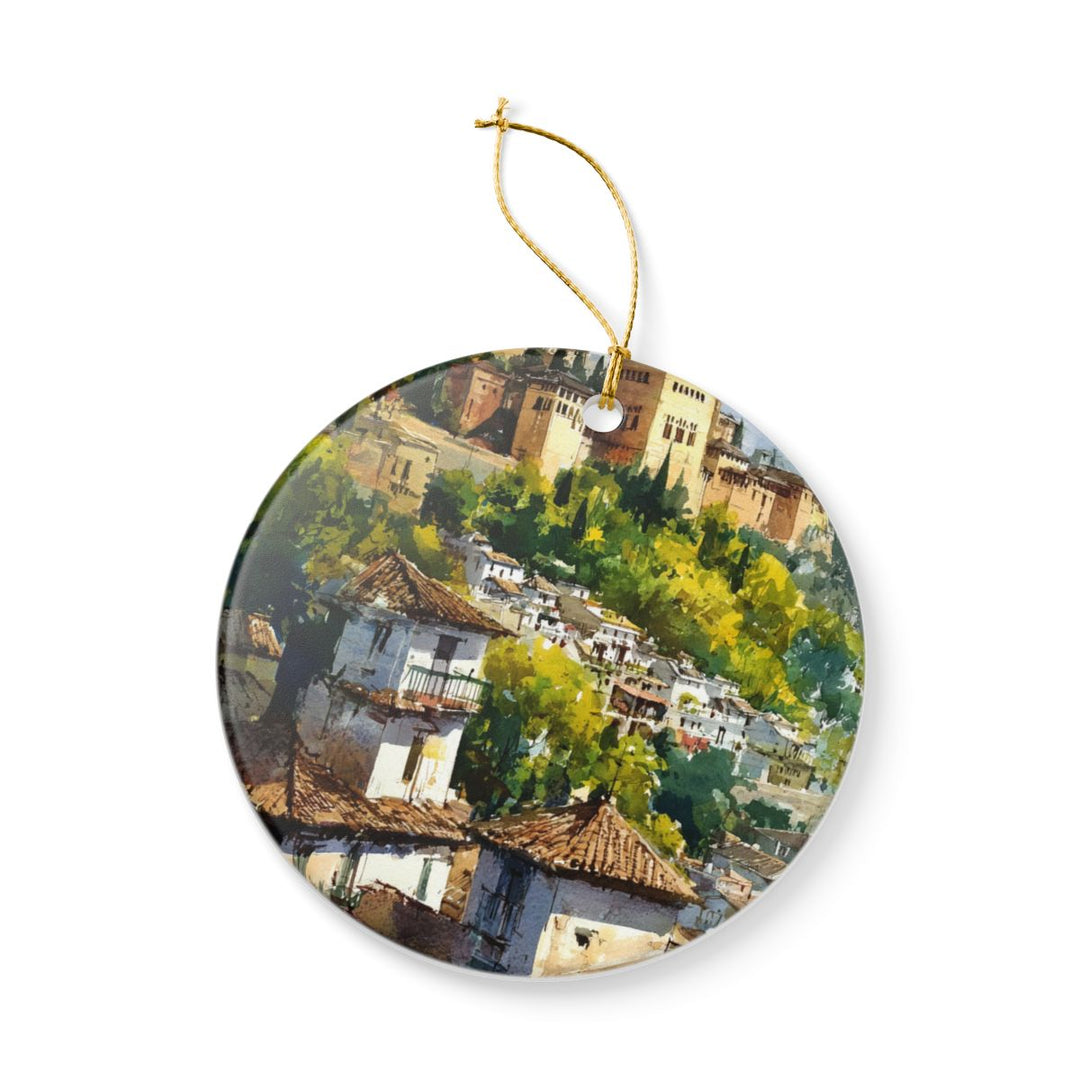 Granada Spain Ornament: Unique Granada Spain Souvenir, Granada Spain Xmas Decor, and Authentic Granada Spain Gift