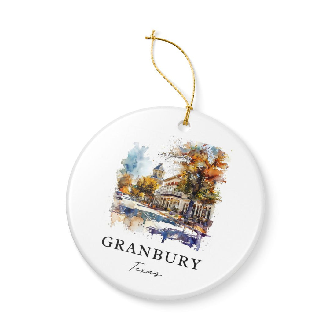 Granbury Texas Ornament: Unique Granbury Texas Souvenir, Granbury Texas Xmas Decor, and Authentic Granbury Texas Gift