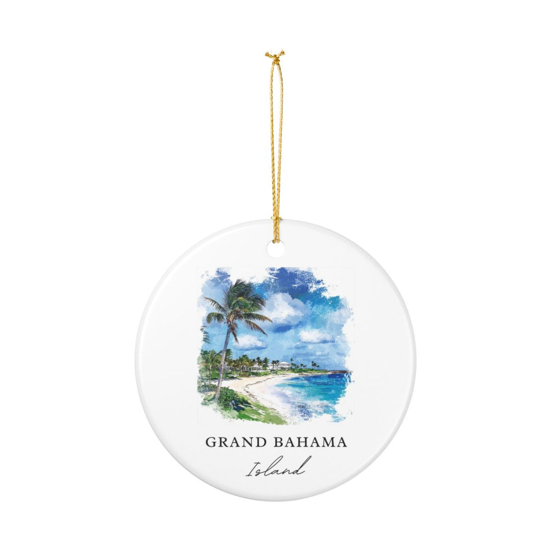 Grand Bahama Island Ornament: Unique Grand Bahama Island Souvenir, Grand Bahama Island Xmas Decor, and Authentic Grand Bahama Island Gift