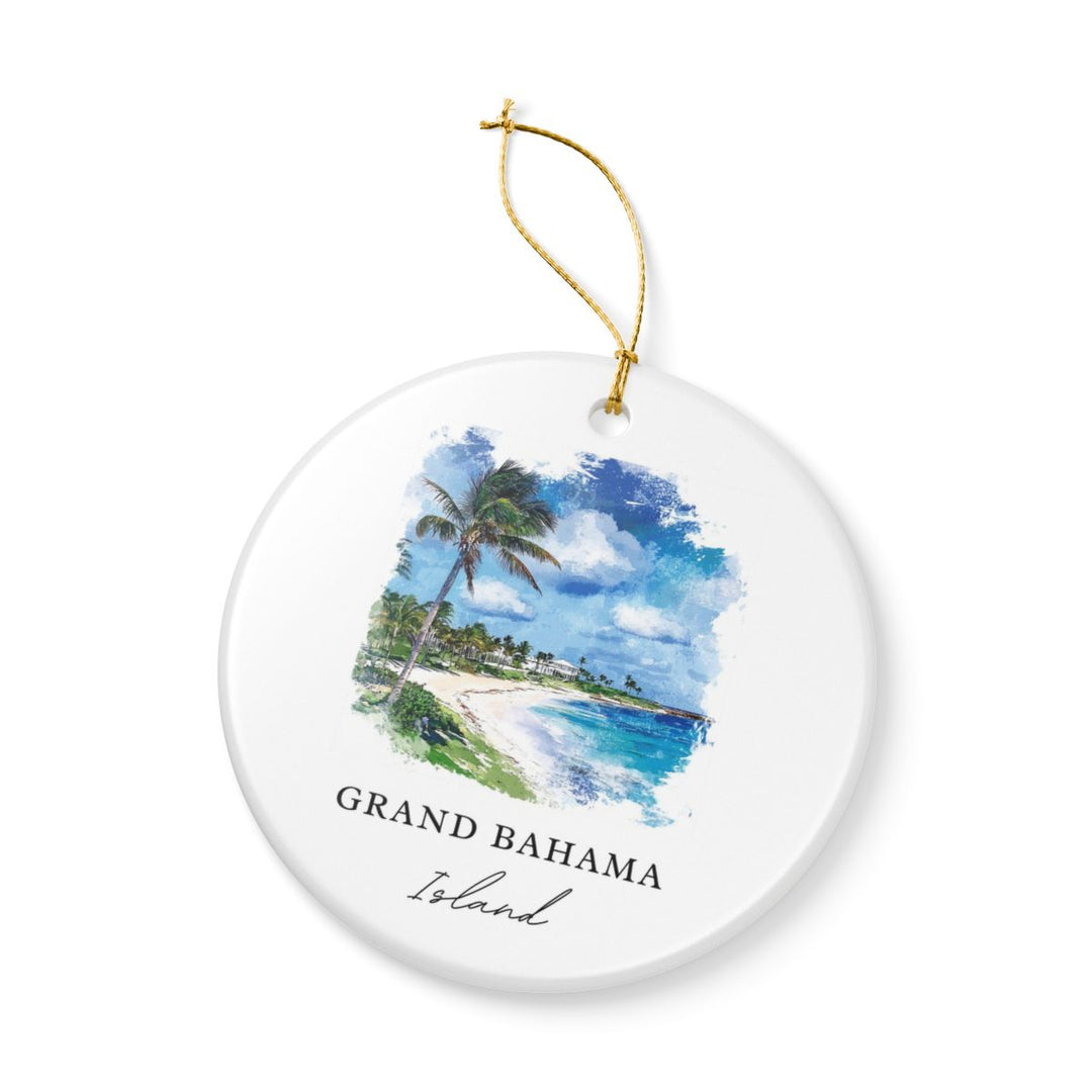 Grand Bahama Island Ornament: Unique Grand Bahama Island Souvenir, Grand Bahama Island Xmas Decor, and Authentic Grand Bahama Island Gift