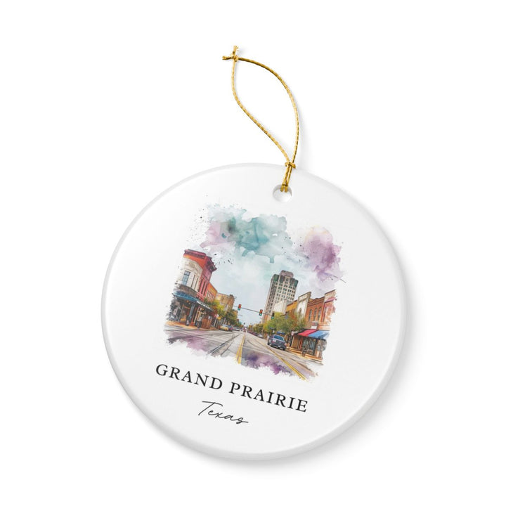 Grand Prairie Texas Ornament: Unique Grand Prairie Souvenir, Grand Prairie Texas Xmas Decor, and Authentic Grand Prairie Gift