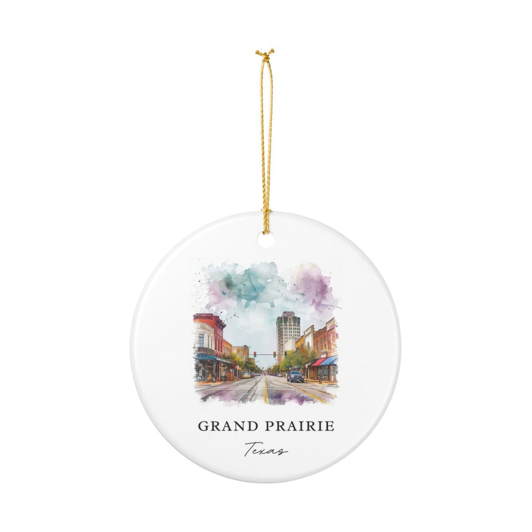Grand Prairie Texas Ornament: Unique Grand Prairie Souvenir, Grand Prairie Texas Xmas Decor, and Authentic Grand Prairie Gift