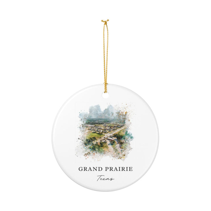 Grand Prairie Texas Ornament: Unique Grand Prairie Souvenir, Grand Prairie Texas Xmas Decor, and Authentic Grand Prairie Gift