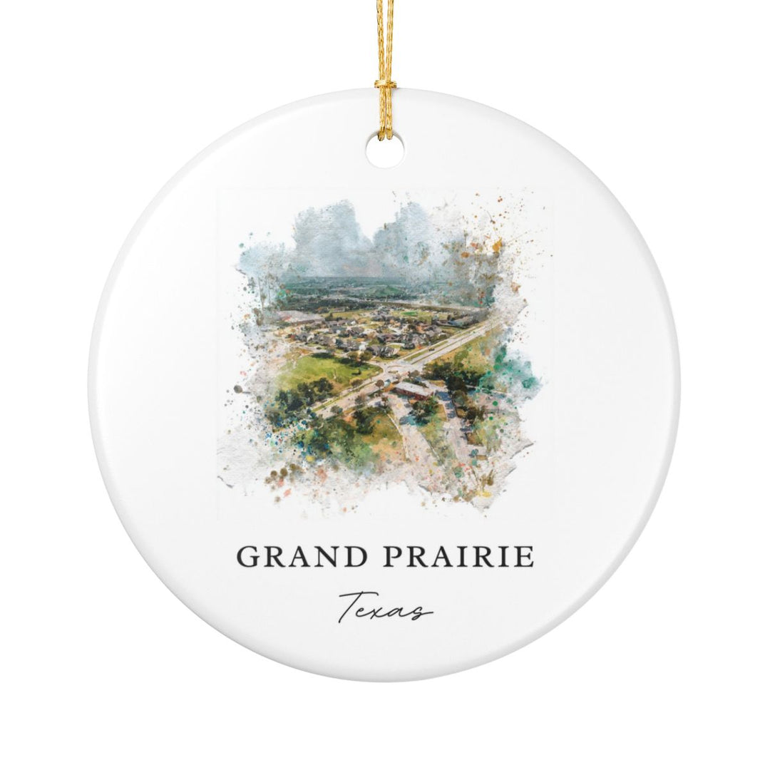 Grand Prairie Texas Ornament: Unique Grand Prairie Souvenir, Grand Prairie Texas Xmas Decor, and Authentic Grand Prairie Gift