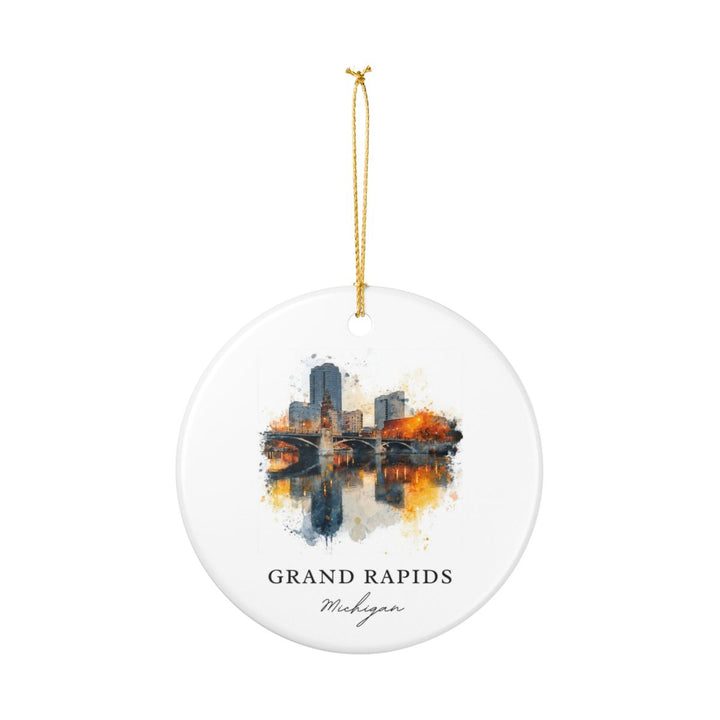 Grand Rapids Michigan A Ornament: Unique Grand Rapids Michigan A Souvenir, Grand Rapids Michigan A Xmas Decor, and Authentic Grand Rapids Michigan A Gift