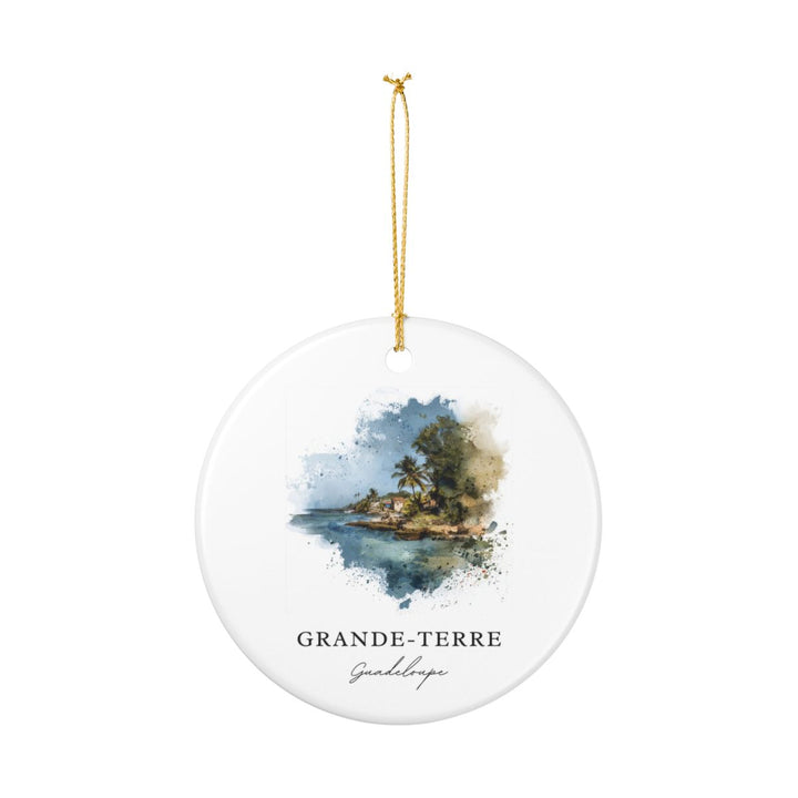Grande Terre Guadeloupe Ornament: Unique Grande Terre Guadeloupe Souvenir, Grande Terre Guadeloupe Xmas Decor, and Authentic Grande Terre Guadeloupe Gift