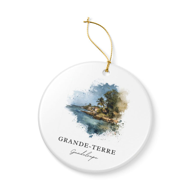 Grande Terre Guadeloupe Ornament: Unique Grande Terre Guadeloupe Souvenir, Grande Terre Guadeloupe Xmas Decor, and Authentic Grande Terre Guadeloupe Gift