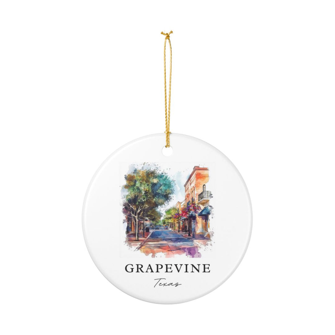 Grapevine Texas Ornament: Unique Grapevine Souvenir, Grapevine Texas Xmas Decor, and Authentic Grapevine Gift