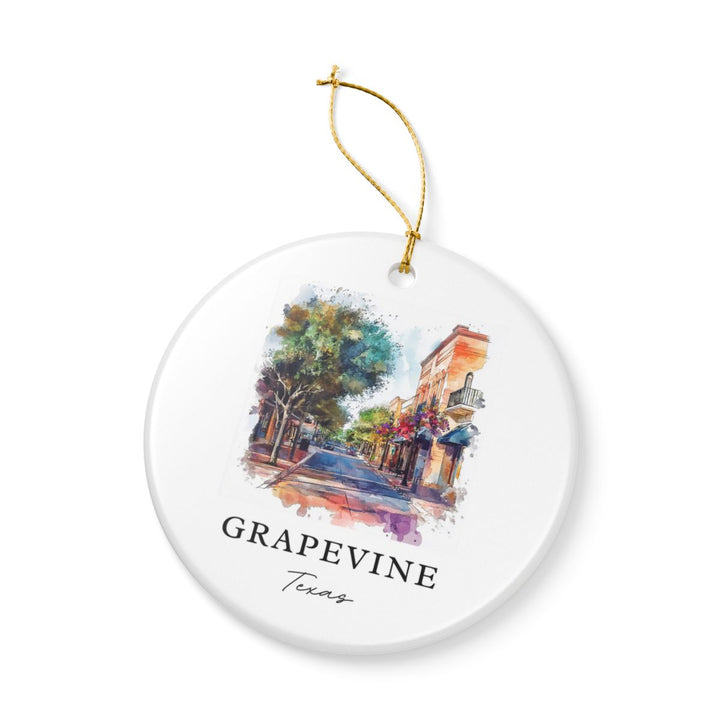 Grapevine Texas Ornament: Unique Grapevine Souvenir, Grapevine Texas Xmas Decor, and Authentic Grapevine Gift