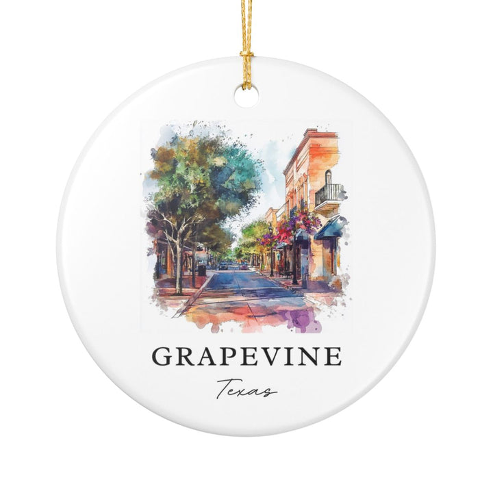 Grapevine Texas Ornament: Unique Grapevine Souvenir, Grapevine Texas Xmas Decor, and Authentic Grapevine Gift