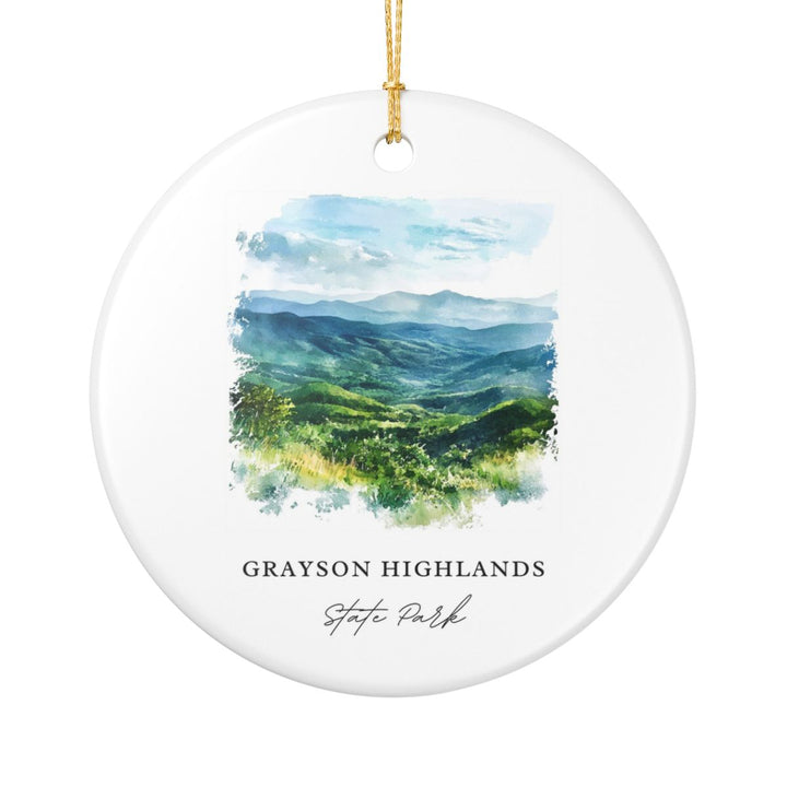 Grayson Highlands State Park Virginia Ornament: Unique Grayson Highlands State Park Souvenir, Grayson Highlands State Park Virginia Xmas Decor, and Authentic Grayson Highlands State Park Gift