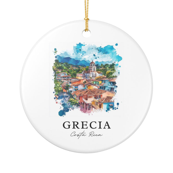 Grecia Costa Rica Ornament: Unique Grecia Costa Rica Souvenir, Grecia Costa Rica Xmas Decor, and Authentic Grecia Costa Rica Gift