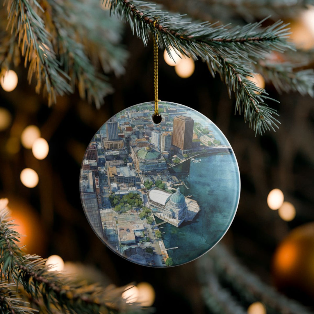 Green Bay Wisconsin Ornament: Unique Green Bay Wisconsin Souvenir, Green Bay Wisconsin Xmas Decor, and Authentic Green Bay Wisconsin Gift