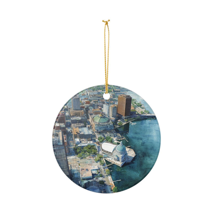 Green Bay Wisconsin Ornament: Unique Green Bay Wisconsin Souvenir, Green Bay Wisconsin Xmas Decor, and Authentic Green Bay Wisconsin Gift