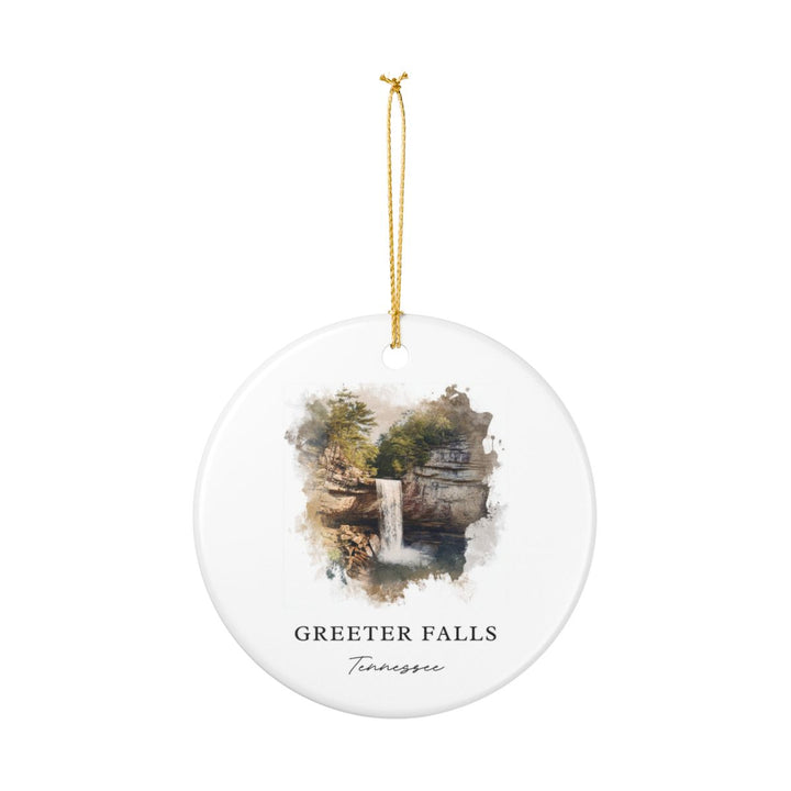 Greeter Falls Tennessee USA Ornament: Unique Greeter Falls Souvenir, Greeter Falls Tennessee Xmas Decor, and Authentic Greeter Falls Gift