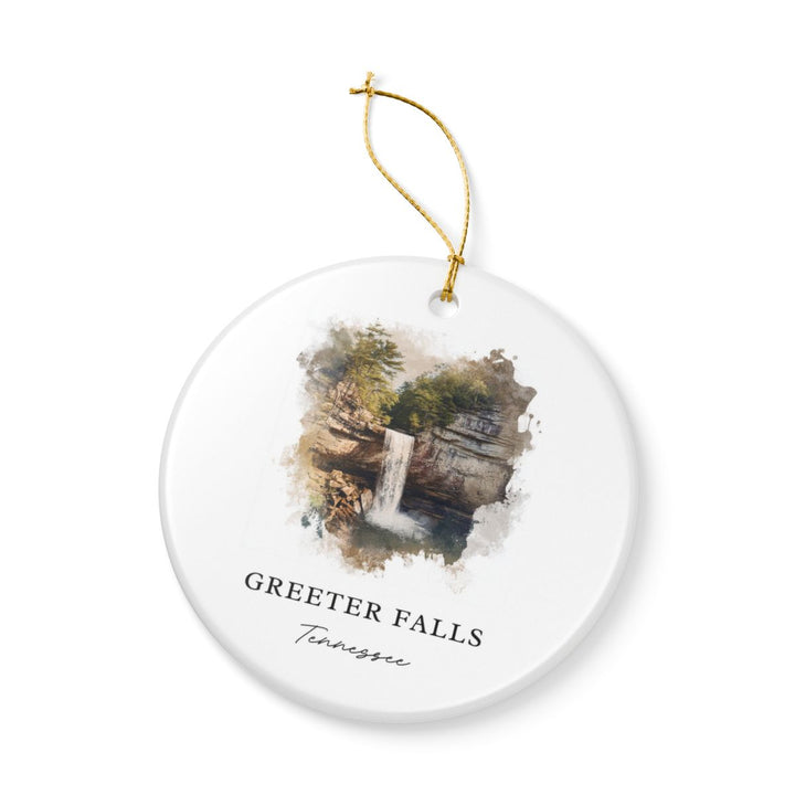 Greeter Falls Tennessee USA Ornament: Unique Greeter Falls Souvenir, Greeter Falls Tennessee Xmas Decor, and Authentic Greeter Falls Gift