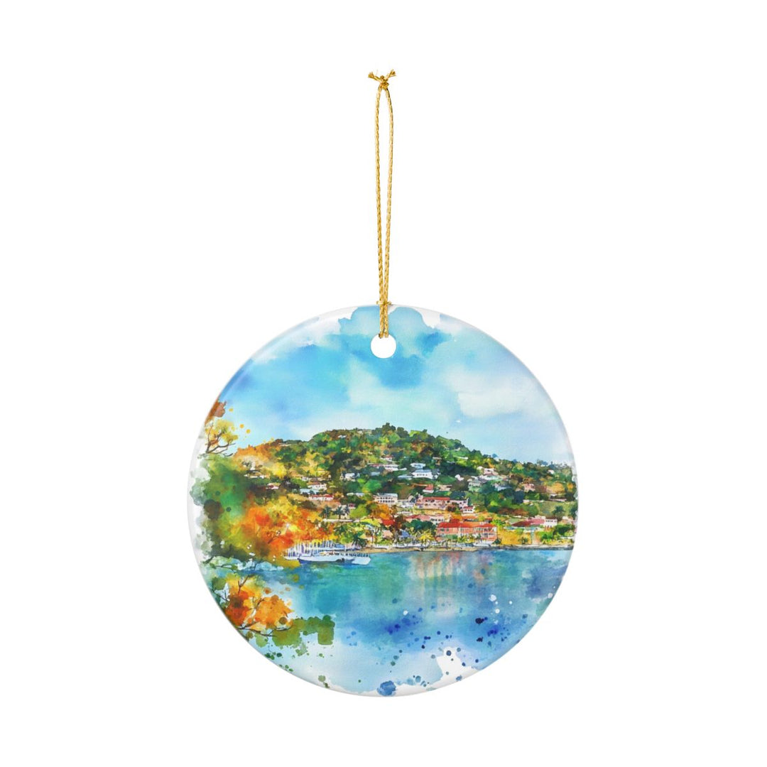 Grenada Ornament: Unique Grenada Souvenir, Grenada Xmas Decor, and Authentic Grenada Gift
