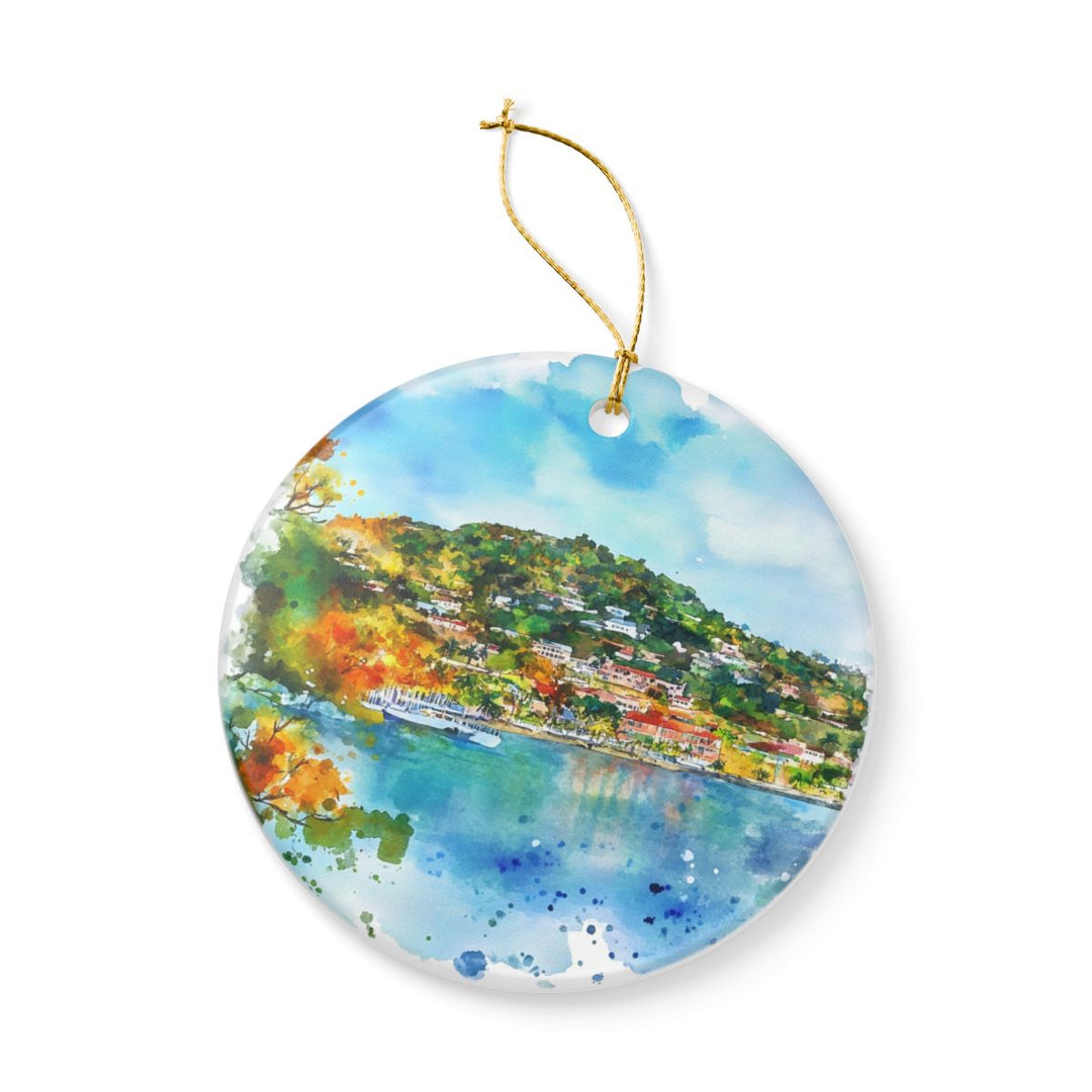 Grenada Ornament: Unique Grenada Souvenir, Grenada Xmas Decor, and Authentic Grenada Gift