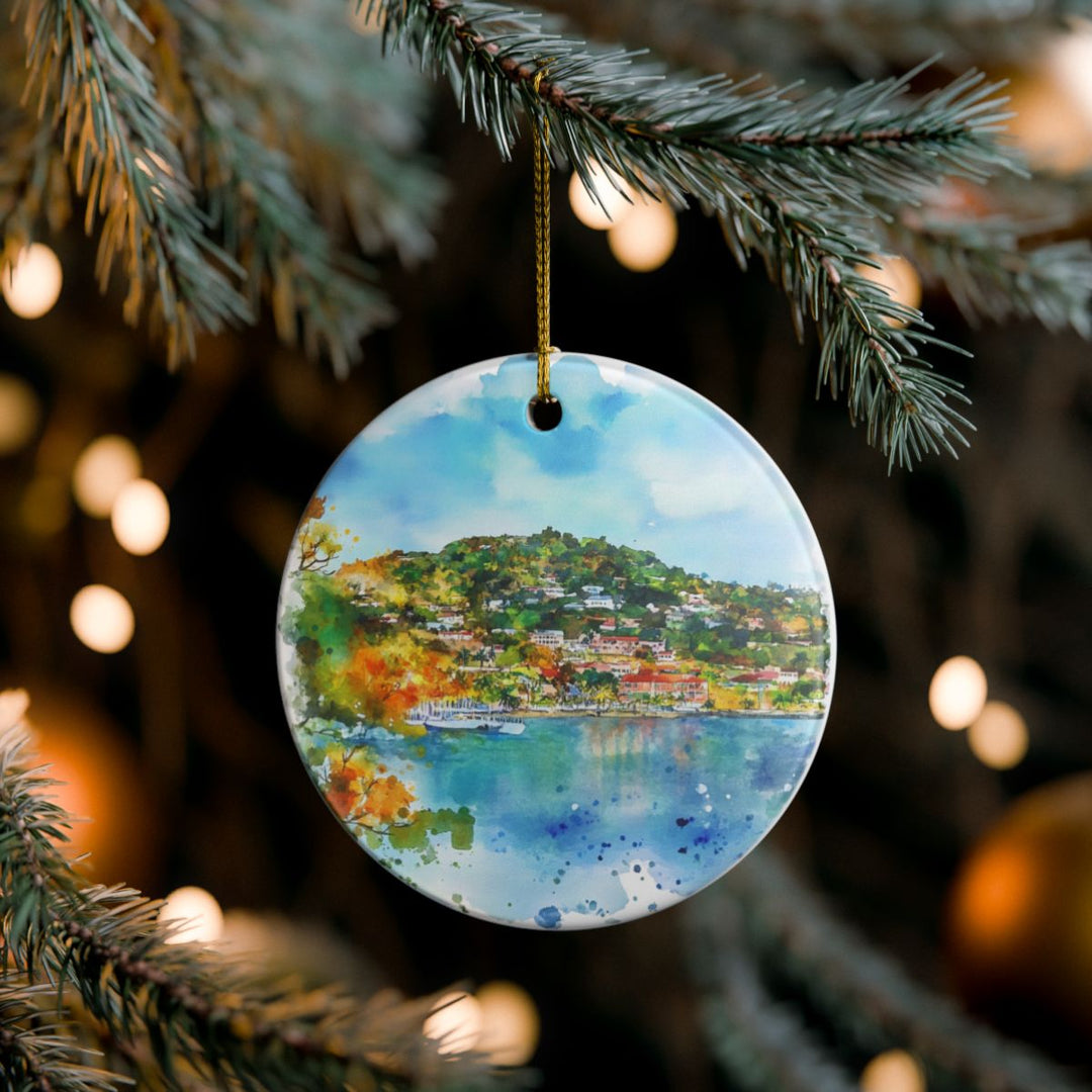 Grenada Ornament: Unique Grenada Souvenir, Grenada Xmas Decor, and Authentic Grenada Gift