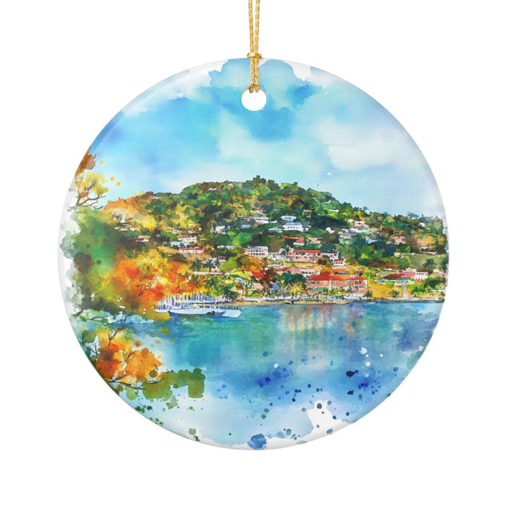 Grenada Ornament: Unique Grenada Souvenir, Grenada Xmas Decor, and Authentic Grenada Gift
