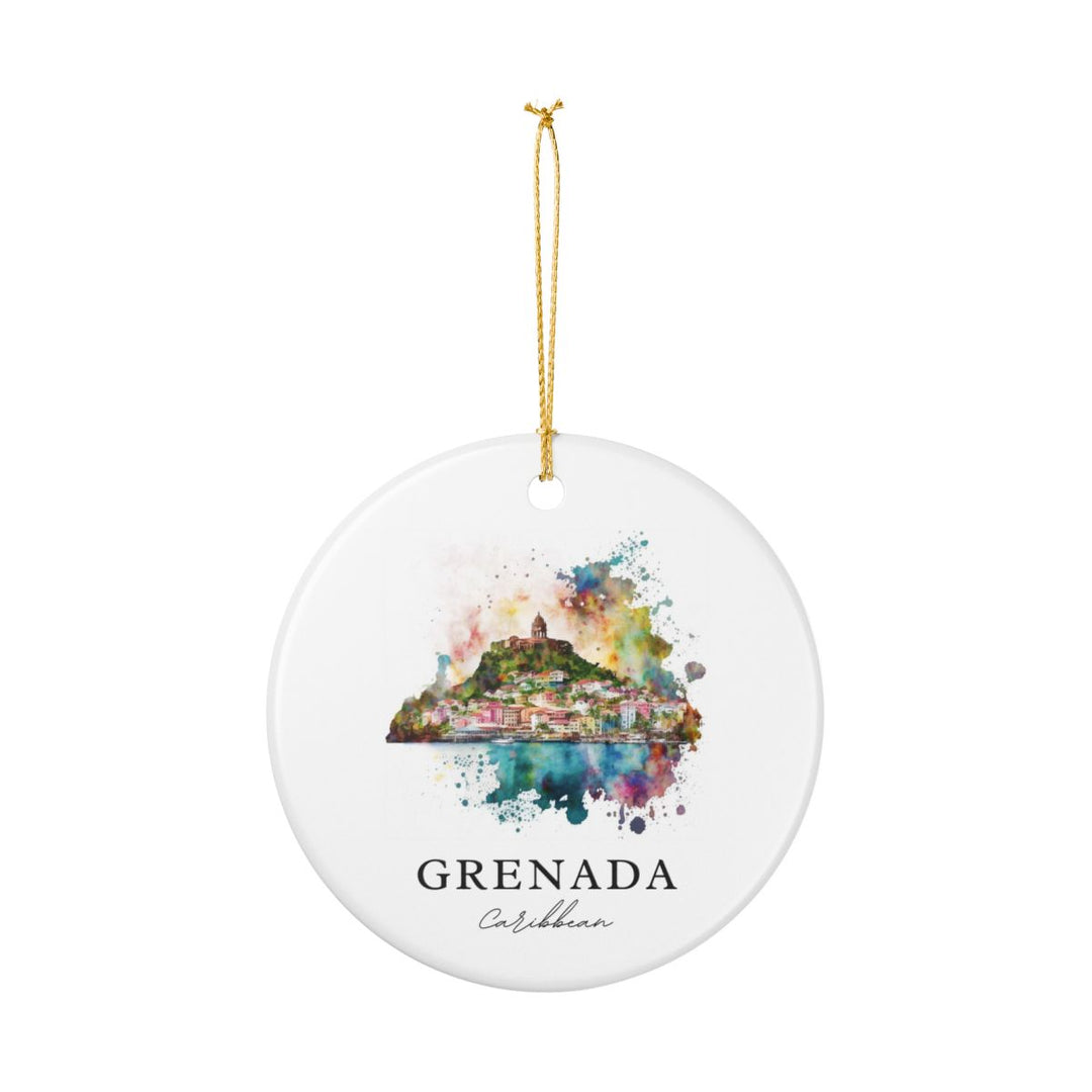 Grenada Ornament: Unique Grenada Souvenir, Grenada Xmas Decor, and Authentic Grenada Gift