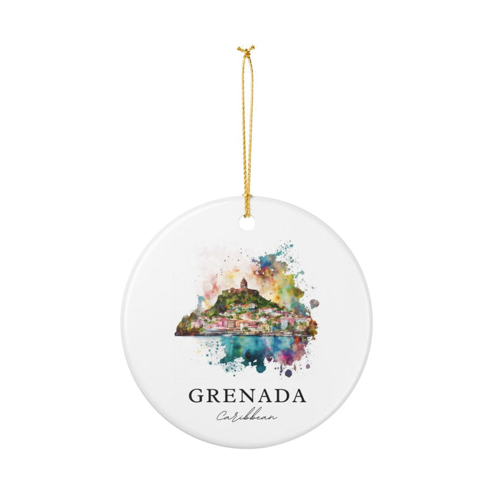 Grenada Ornament: Unique Grenada Souvenir, Grenada Xmas Decor, and Authentic Grenada Gift