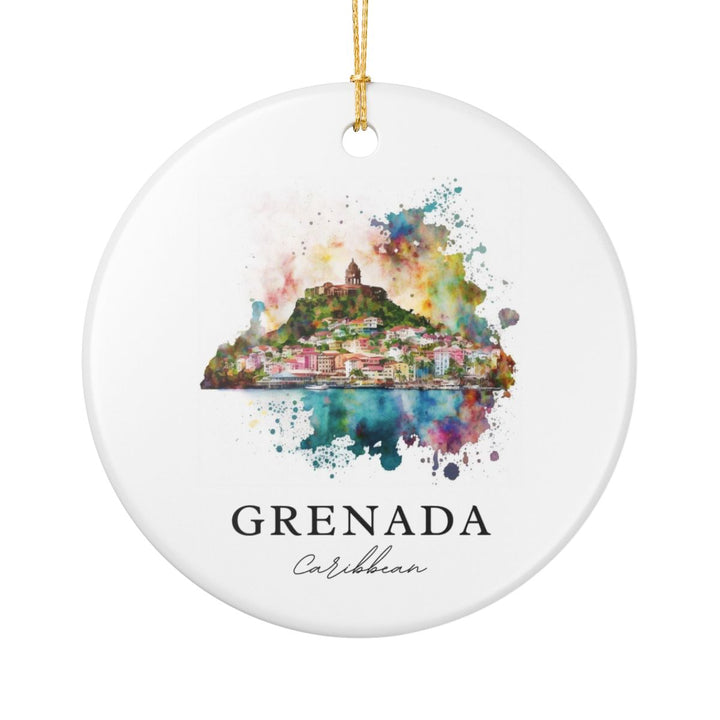 Grenada Ornament: Unique Grenada Souvenir, Grenada Xmas Decor, and Authentic Grenada Gift