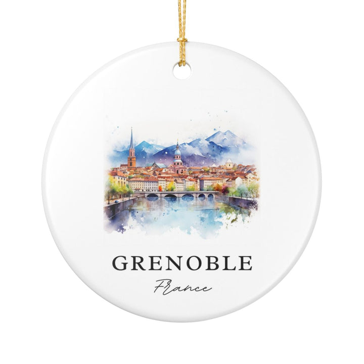 Grenoble France Ornament: Unique Grenoble Souvenir, Grenoble France Xmas Decor, and Authentic Grenoble Gift