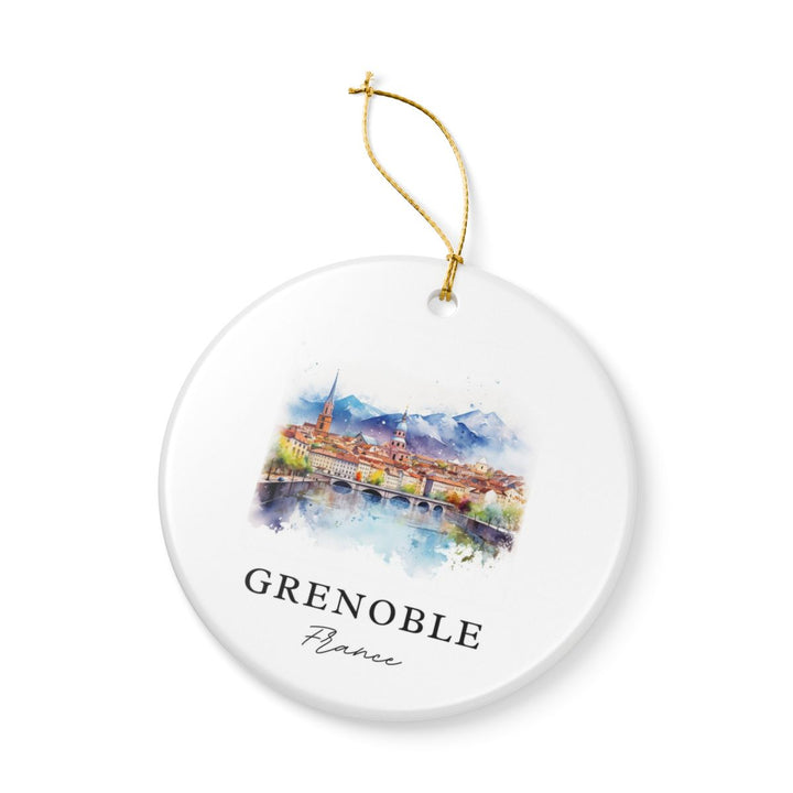 Grenoble France Ornament: Unique Grenoble Souvenir, Grenoble France Xmas Decor, and Authentic Grenoble Gift