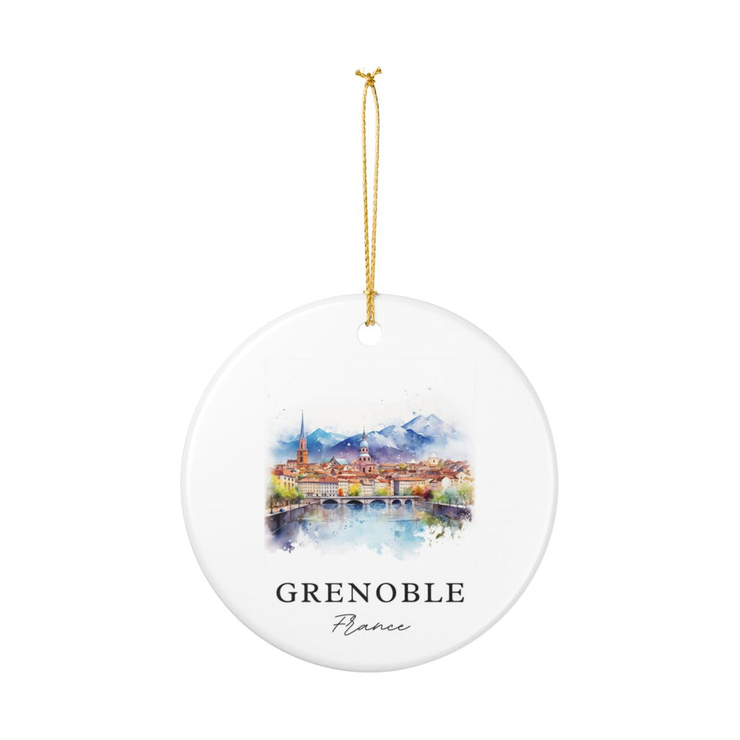Grenoble France Ornament: Unique Grenoble Souvenir, Grenoble France Xmas Decor, and Authentic Grenoble Gift
