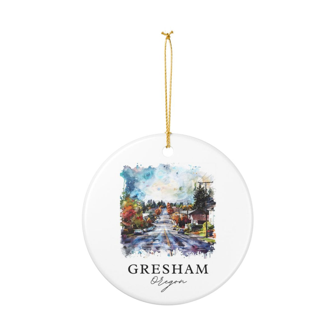 Gresham Oregon Ornament: Unique Gresham Oregon Souvenir, Gresham Oregon Xmas Decor, and Authentic Gresham Oregon Gift
