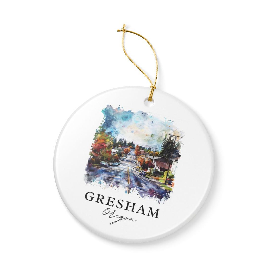Gresham Oregon Ornament: Unique Gresham Oregon Souvenir, Gresham Oregon Xmas Decor, and Authentic Gresham Oregon Gift