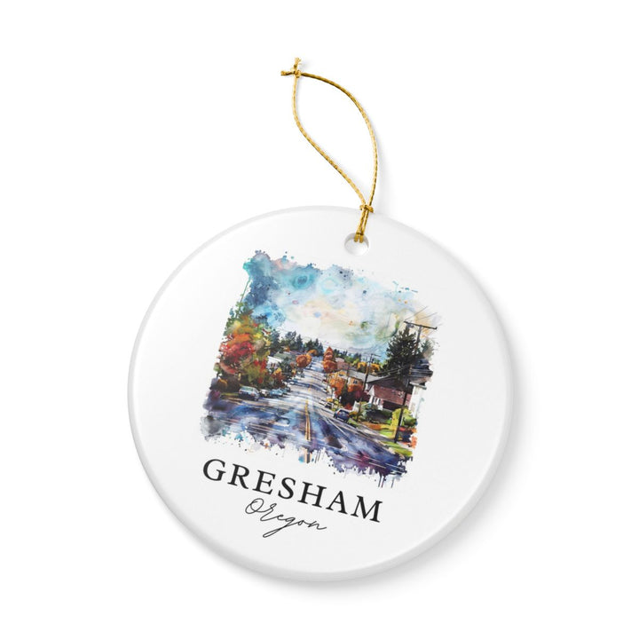 Gresham Oregon Ornament: Unique Gresham Oregon Souvenir, Gresham Oregon Xmas Decor, and Authentic Gresham Oregon Gift