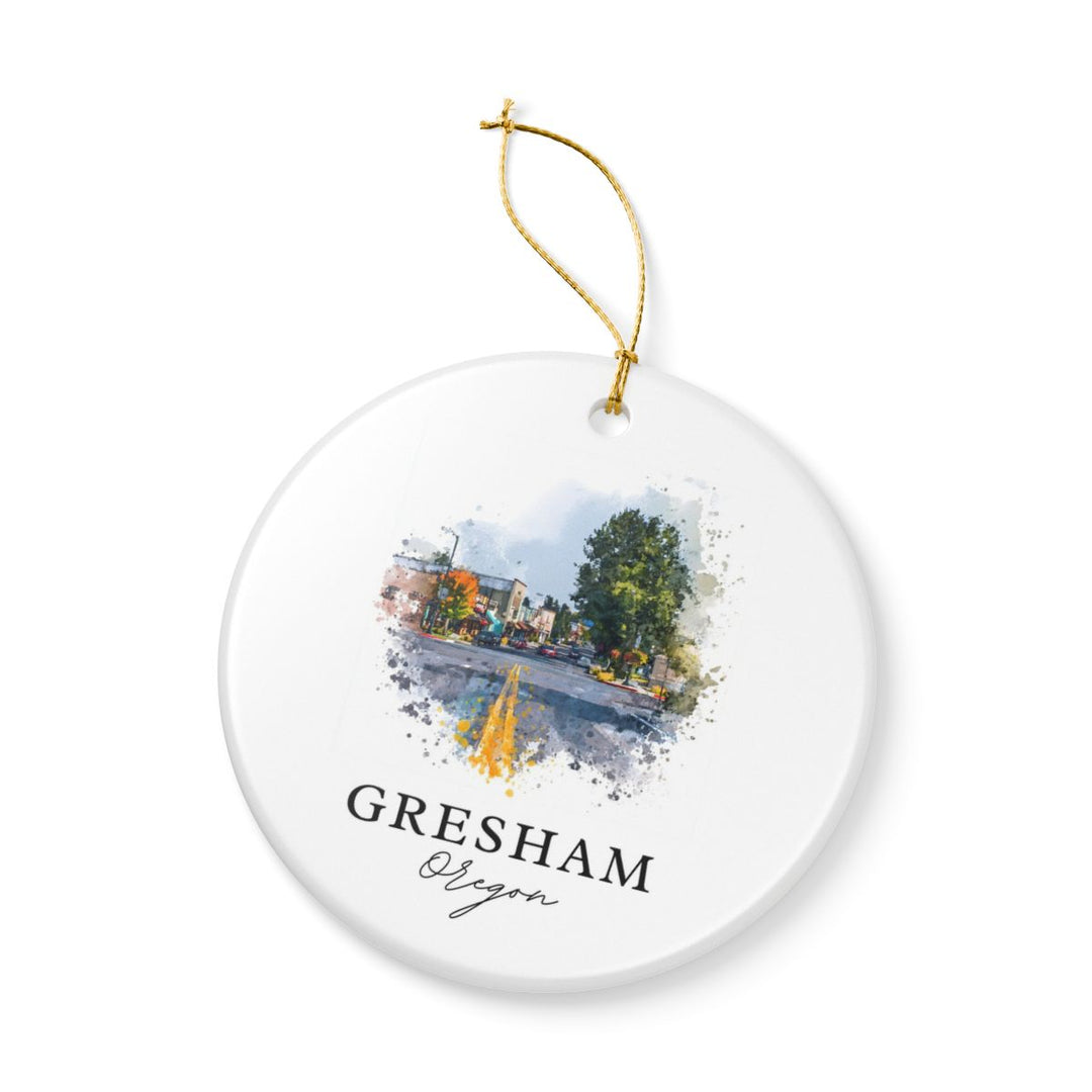 Gresham Oregon Ornament: Unique Gresham Souvenir, Gresham Oregon Xmas Decor, and Authentic Gresham Gift