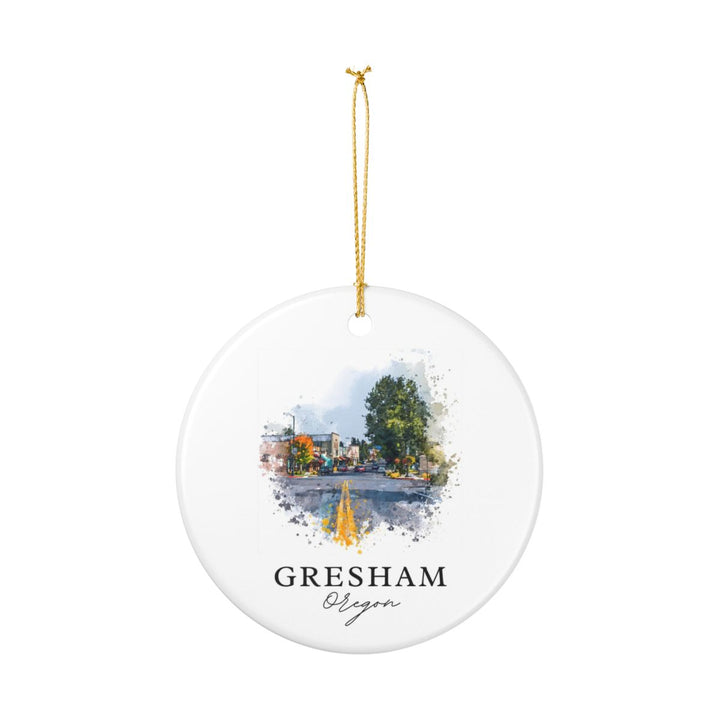 Gresham Oregon Ornament: Unique Gresham Souvenir, Gresham Oregon Xmas Decor, and Authentic Gresham Gift