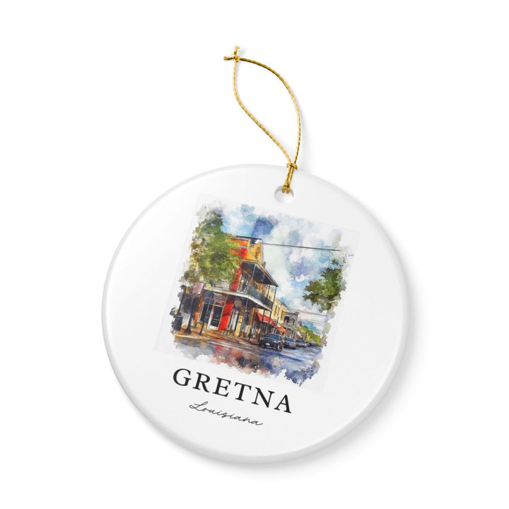 Gretna Louisiana Ornament: Unique Gretna Louisiana Souvenir, Gretna Louisiana Xmas Decor, and Authentic Gretna Louisiana Gift
