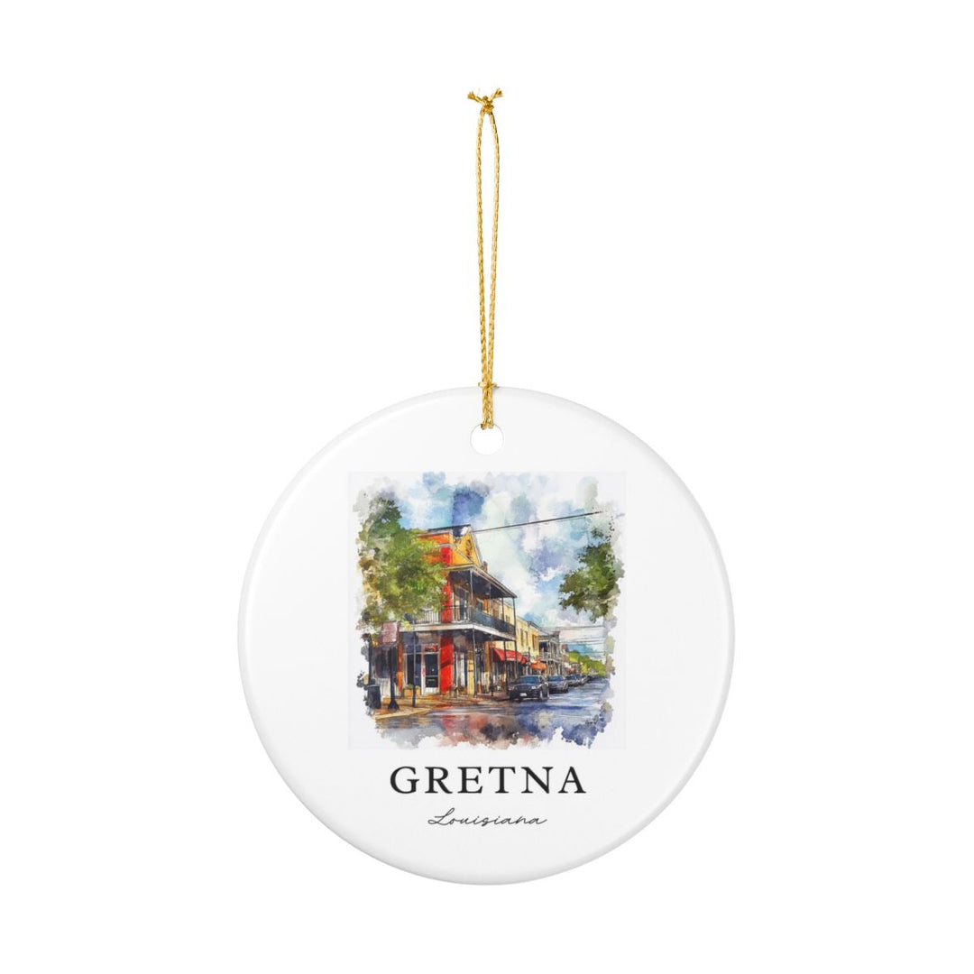 Gretna Louisiana Ornament: Unique Gretna Louisiana Souvenir, Gretna Louisiana Xmas Decor, and Authentic Gretna Louisiana Gift