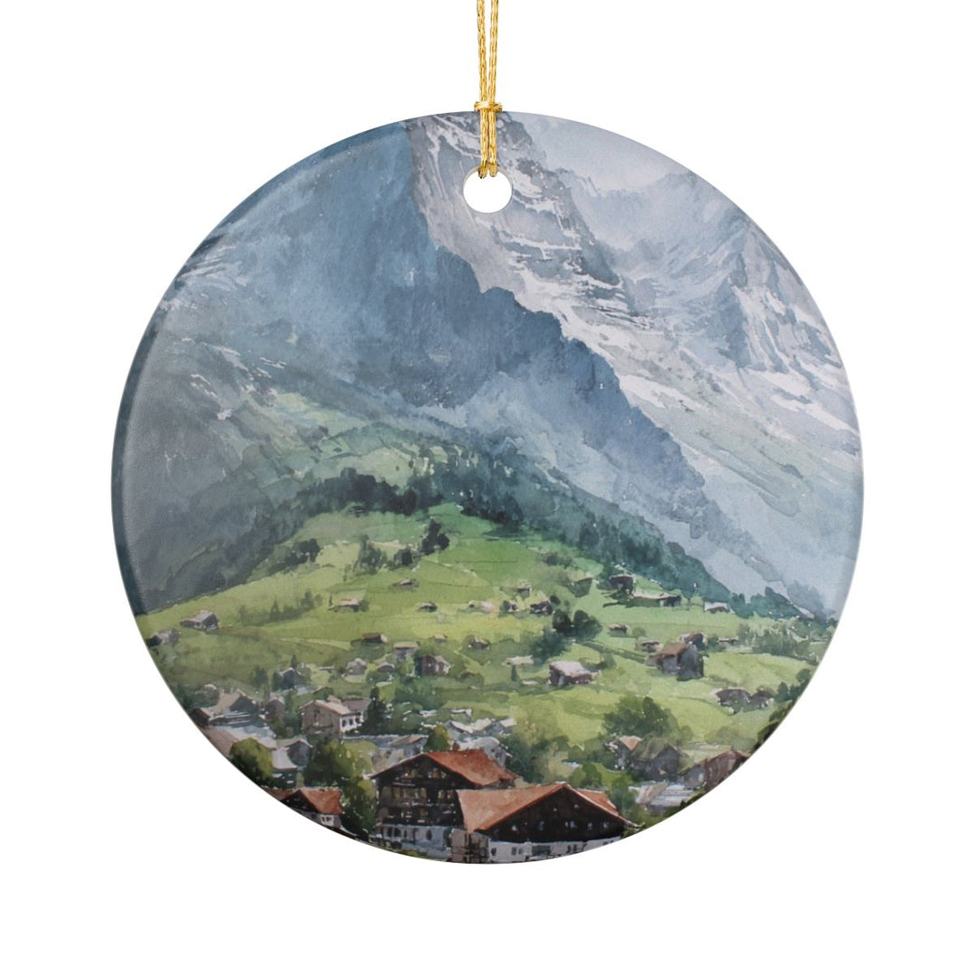 Grindelwald Ornament: Unique Grindelwald Souvenir, Grindelwald Xmas Decor, and Authentic Grindelwald Gift