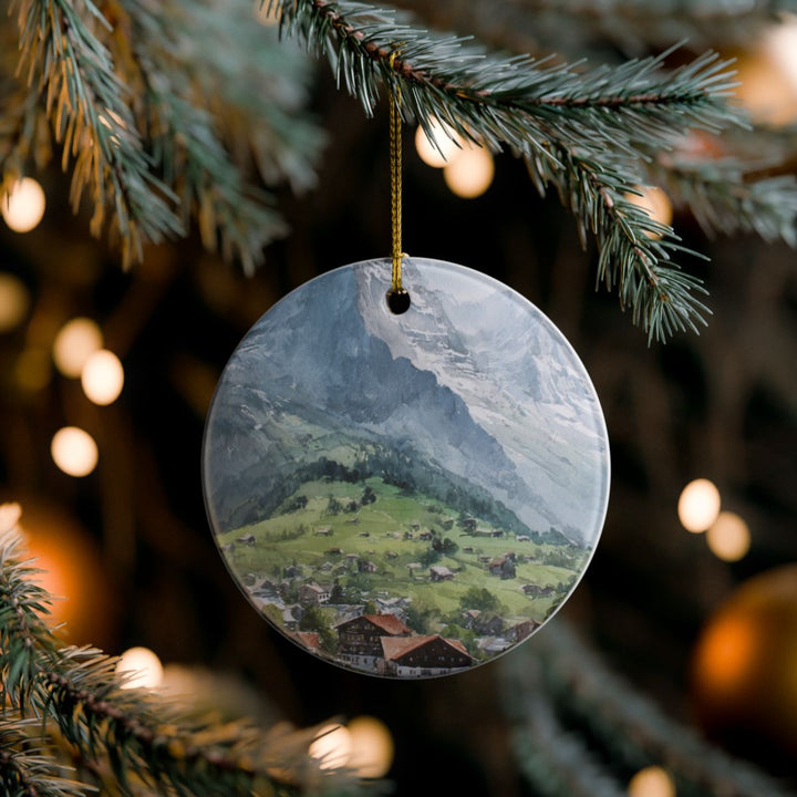 Grindelwald Ornament: Unique Grindelwald Souvenir, Grindelwald Xmas Decor, and Authentic Grindelwald Gift